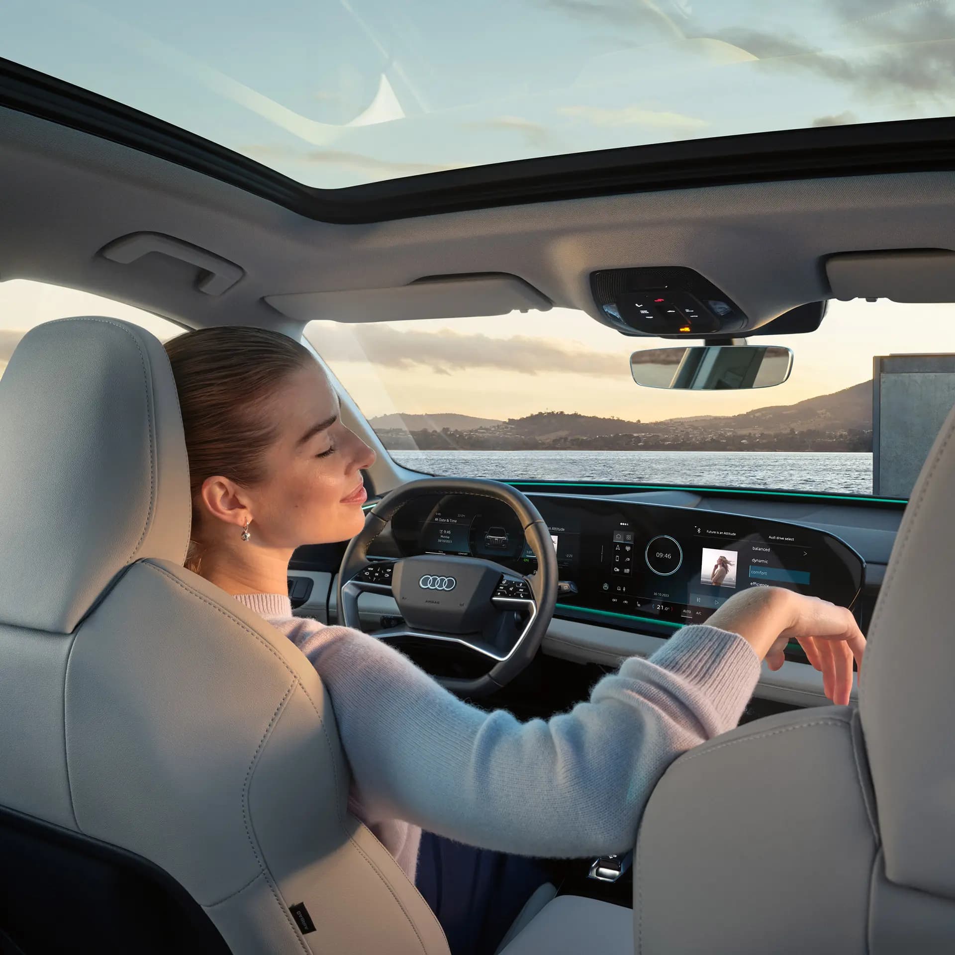 Audi Q6 e-tron: 16 alto-falantes preenchem o interior com som 3D