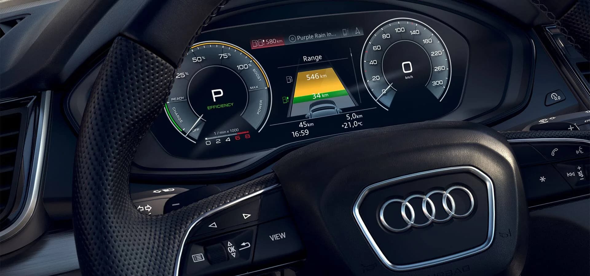 Audi Q5 TFSI E: Cockpit
