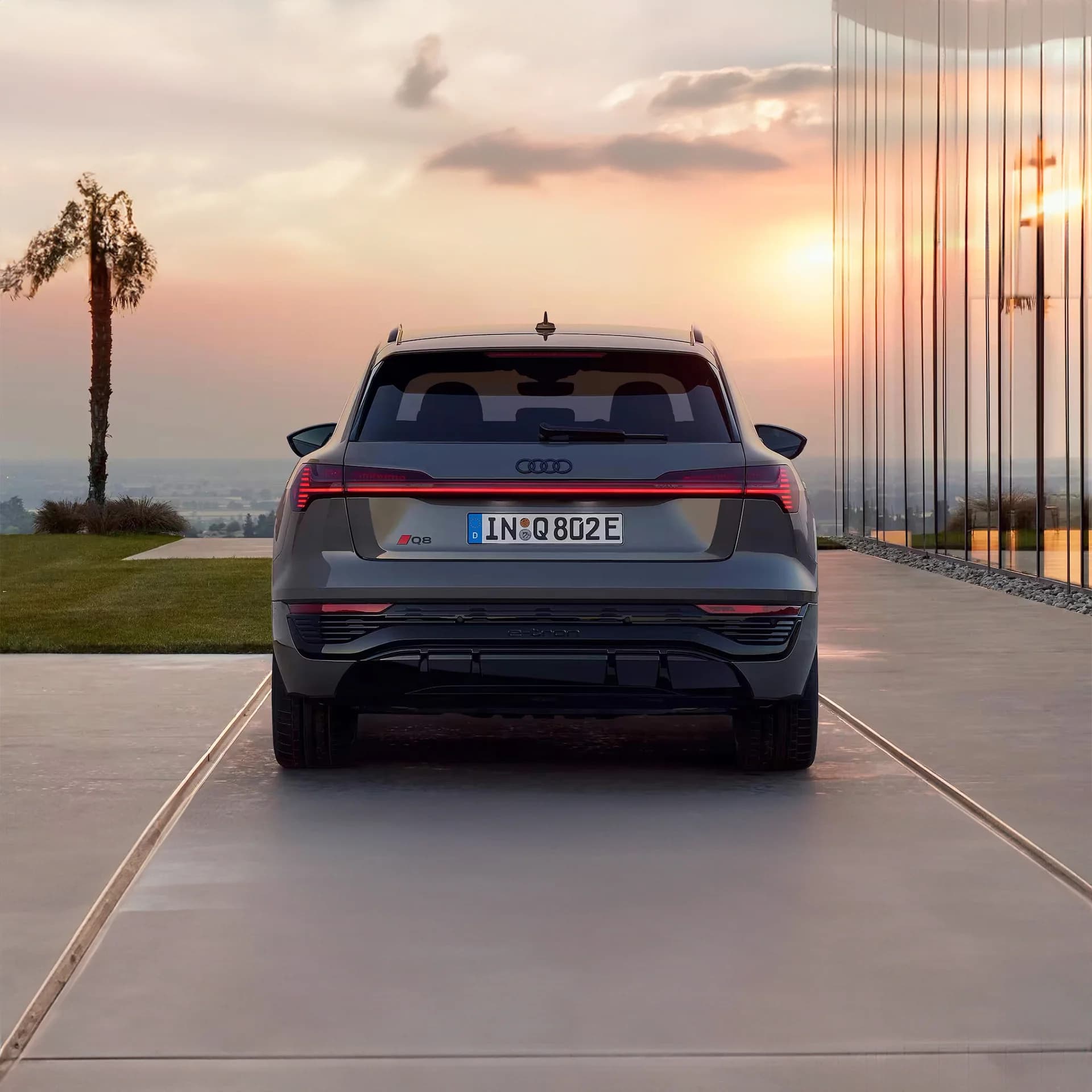 Audi Q8 e-Tron: Parte traseira