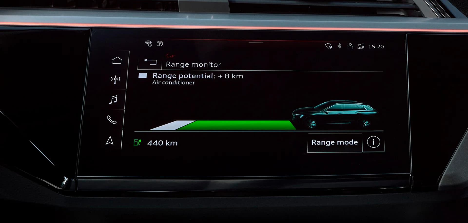 Audi SQ8 Sportback e-Tron: Autonomia