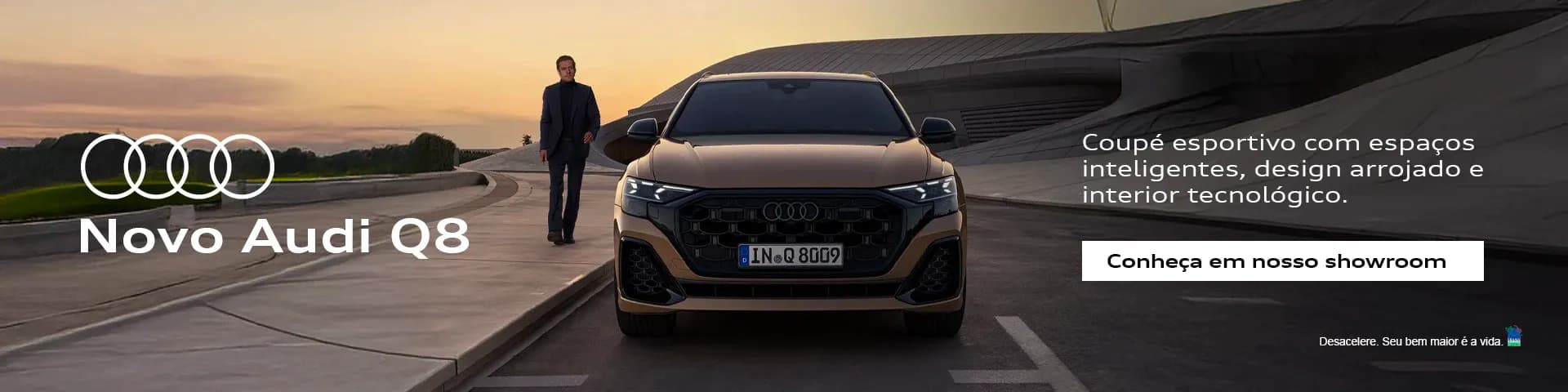 Novo Audi Q8 - conheça em nosso showroom