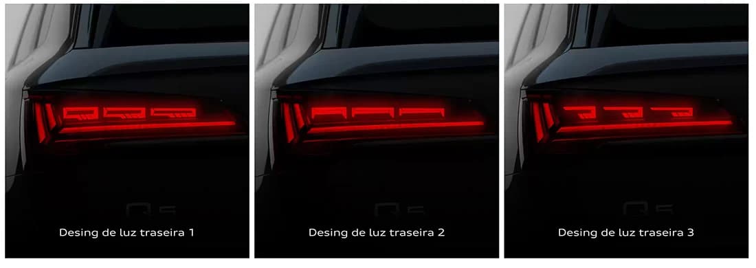 Audi Q5 Sportback TFSI E: Design Luz Traseira